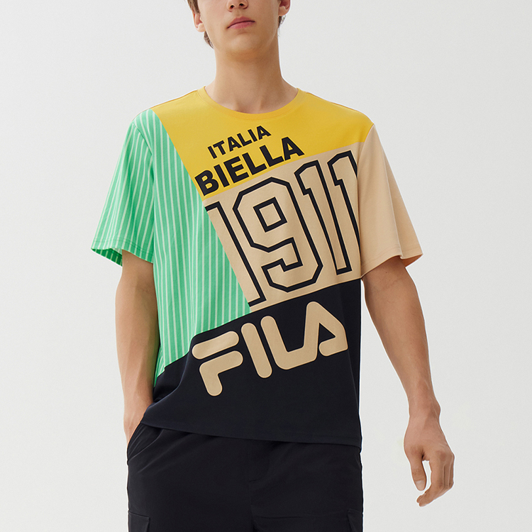 Мужская футболка Fila (синяя) — фото 3