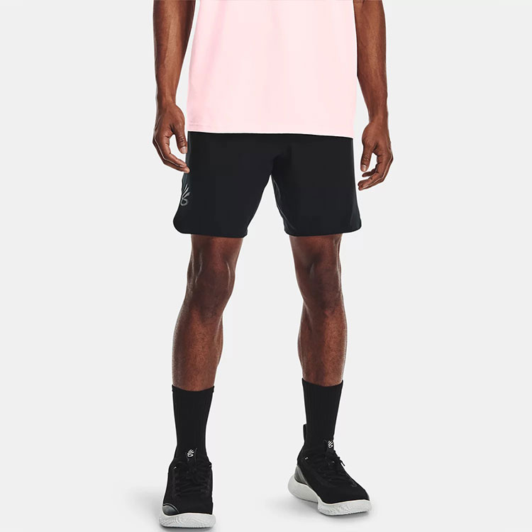 Мужские шорты Under Armour Curry Undrtd Utility (черные) — фото 3
