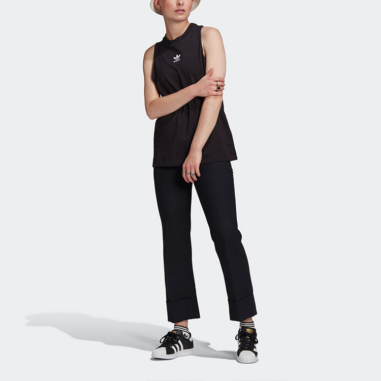 Женская майка adidas originals (черные) — фото 2
