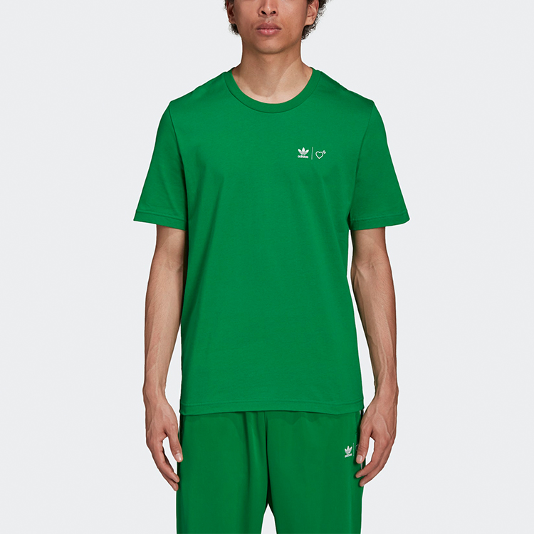 Мужская футболка adidas originals x HUMAN MADE (зеленая) — фото 5
