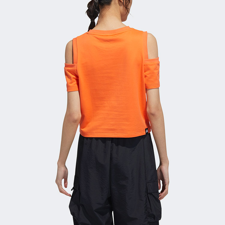Женские футболка adidas Str Tee Excite (оранжевый) — фото 5