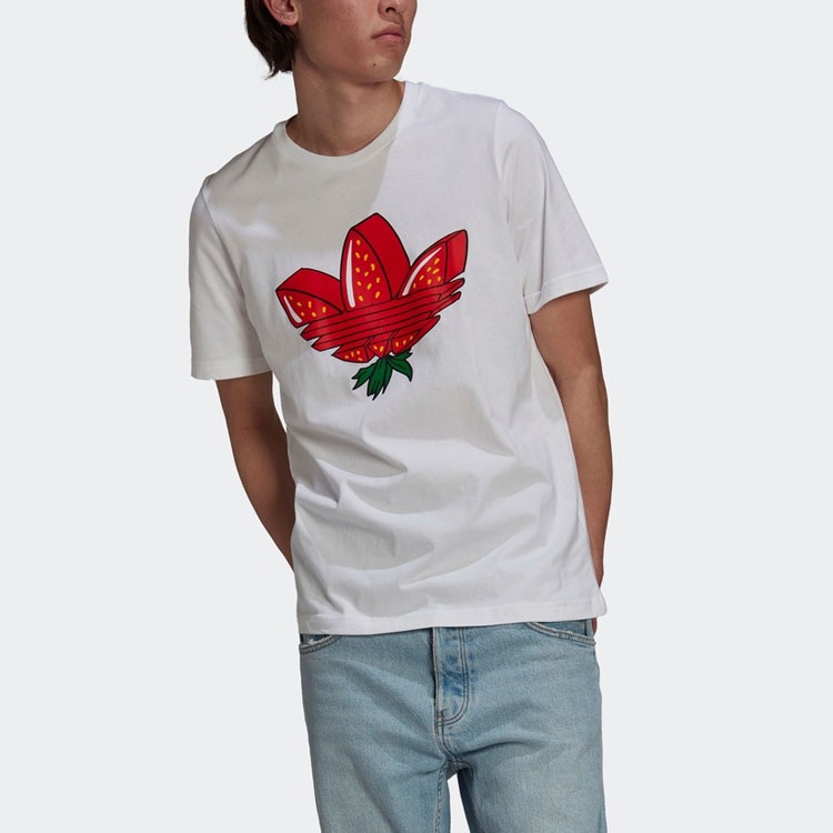 Мужская футболка adidas originals T (белый) — фото 4
