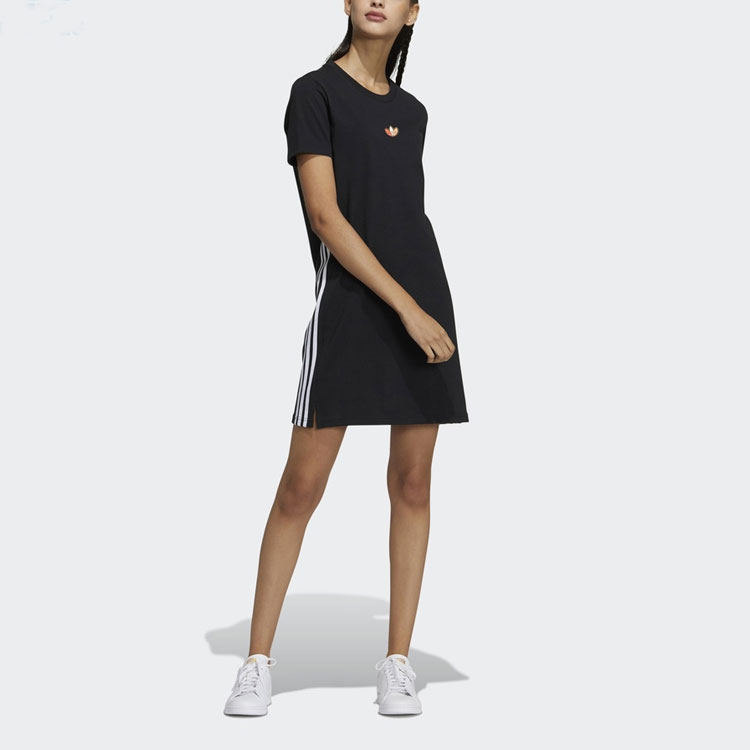 Женское платье adidas originals Adicolor Dress (черное) — фото 4