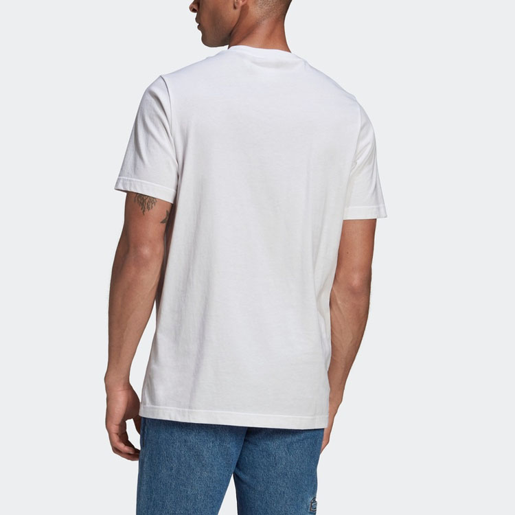 Мужская футболка adidas originals T (белая) — фото 4