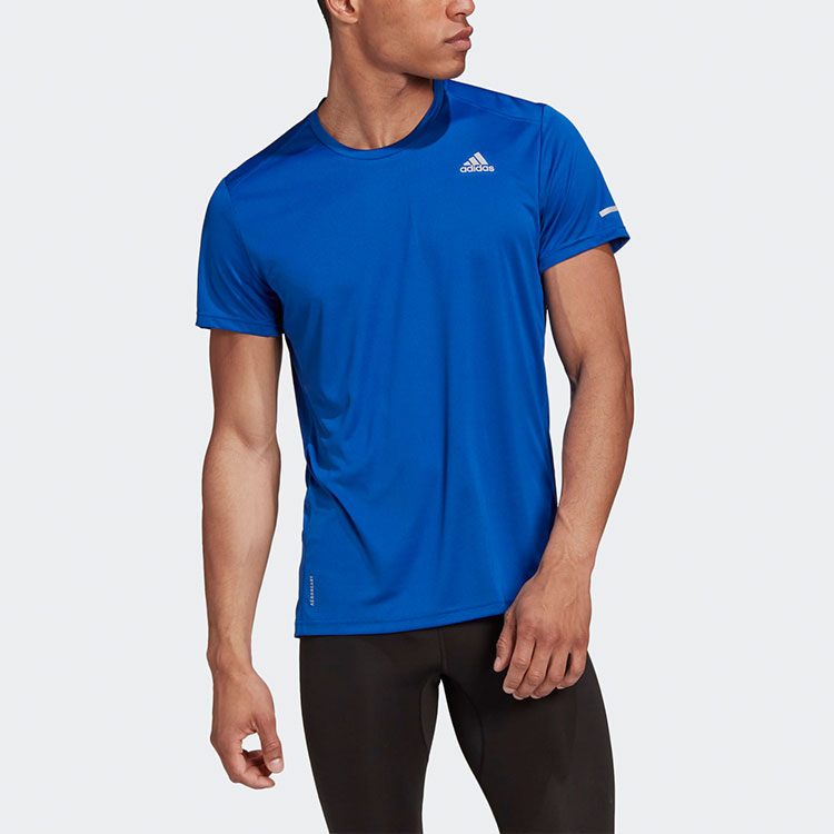 Мужская футболка adidas Logo (синяя) — фото 3