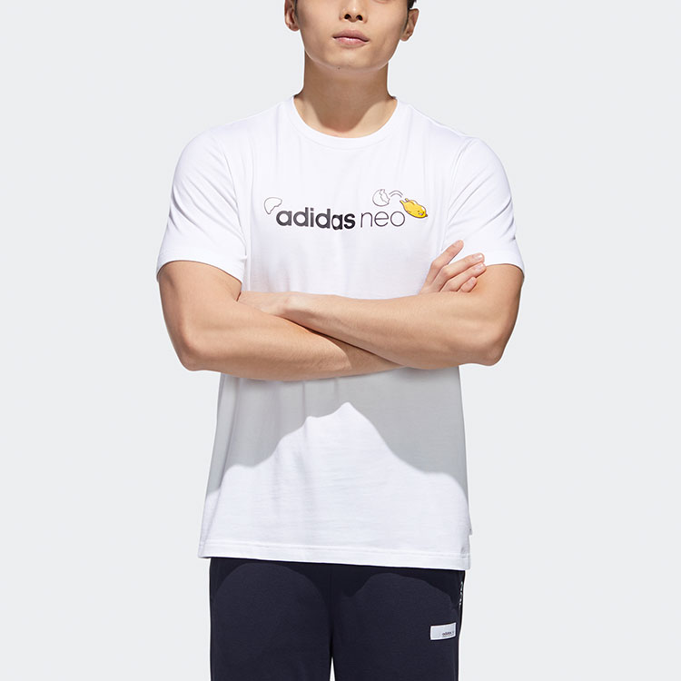 Мужская футболка adidas neo x Gudetama (белая) — фото 3