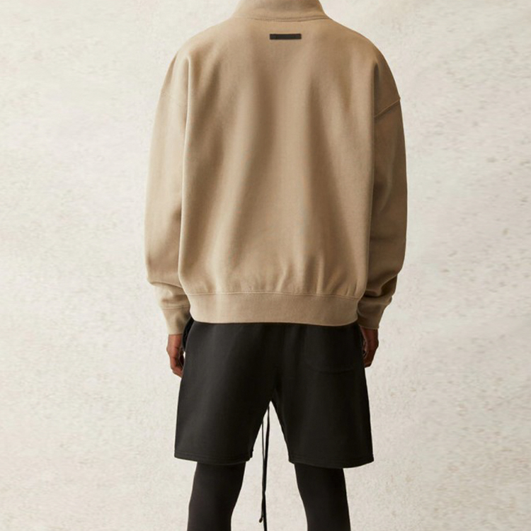 Худи Fear of God Essentials SS21 Pull-Over Mockneck Moss Logo (зеленая) — фото 4