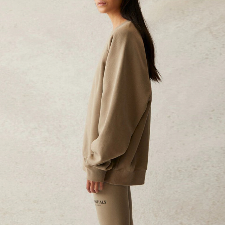 Худи Fear of God Essentials SS21 Pull-Over Crewneck Moss Logo (зеленый) — фото 5