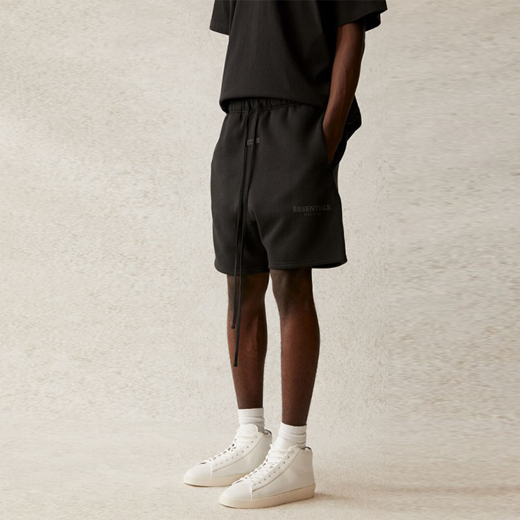 Шорты Fear of God Essentials SS21 Sweatshort Stretch Limo/Black (черные) — фото 6