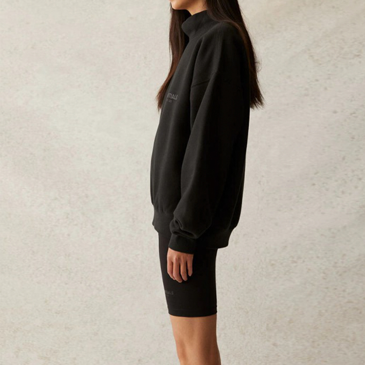 Шорты Fear of God Essentials SS21 Athletic Biker Short Stretch Limo (черные) — фото 4