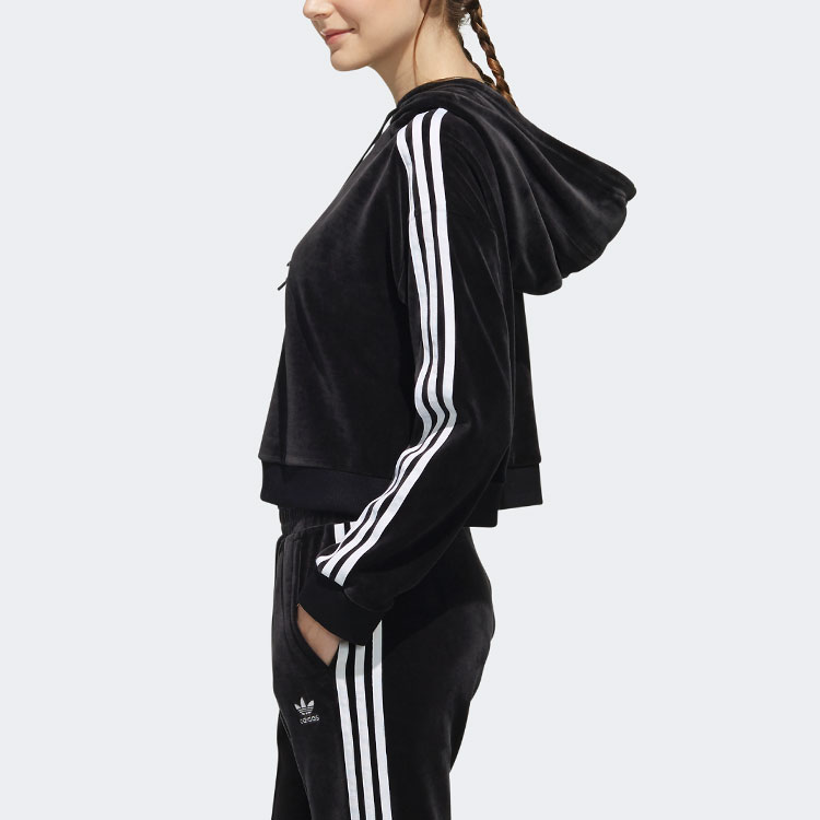 Женское худи adidas 1582575 (черное) — фото 5