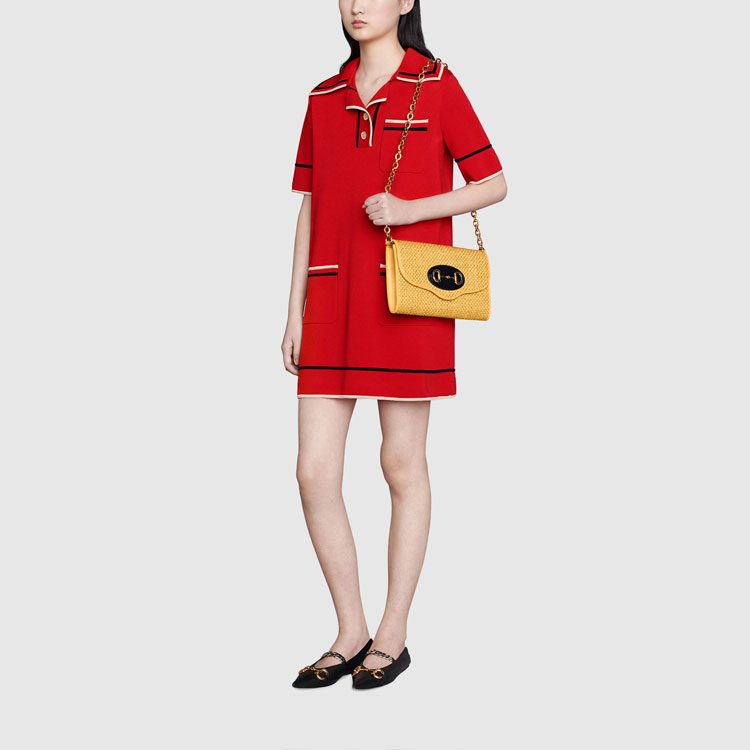 Женское платье Gucci FW21 (красное) — фото 3