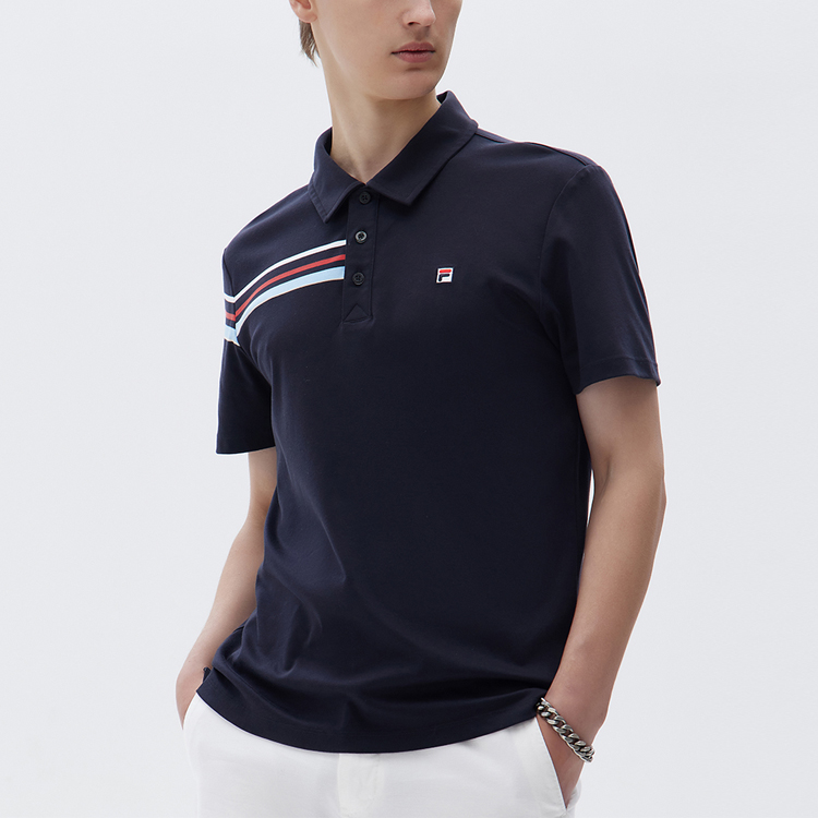 Мужская футболка поло Fila polo (синяя) — фото 6