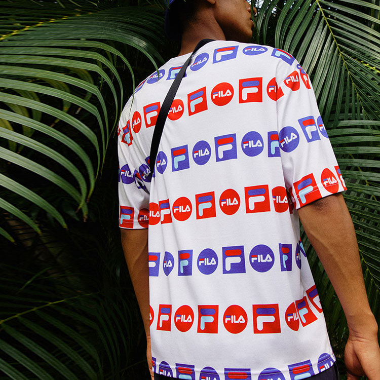 Мужская футболка Fila (белая) — фото 4