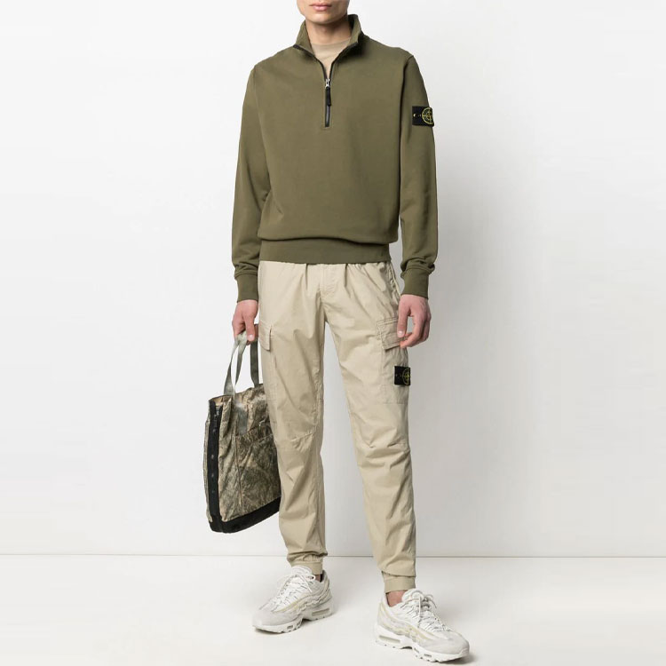 Мужские штаны STONE ISLANDSTONE ISLAND SS21 (хаки) — фото 5