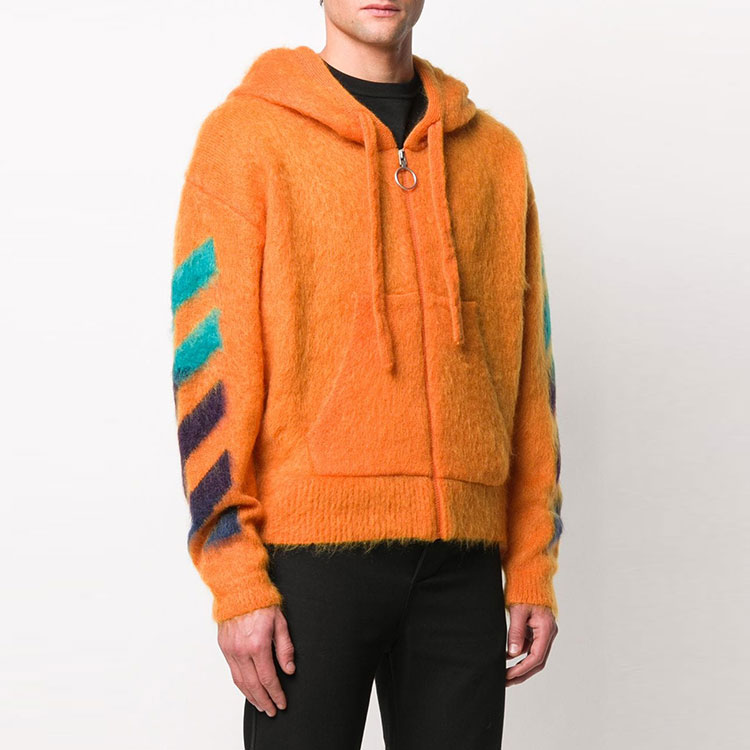 Мужское худи OFF-WHITE SS20 Logo (оранжевое) — фото 4