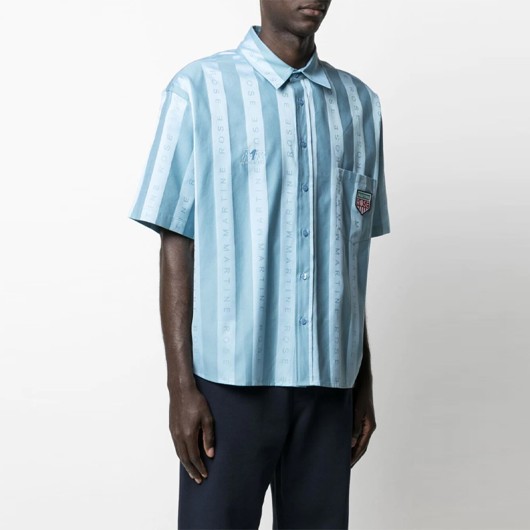 Рубашка Martine rose SS21 (синяя) — фото 4