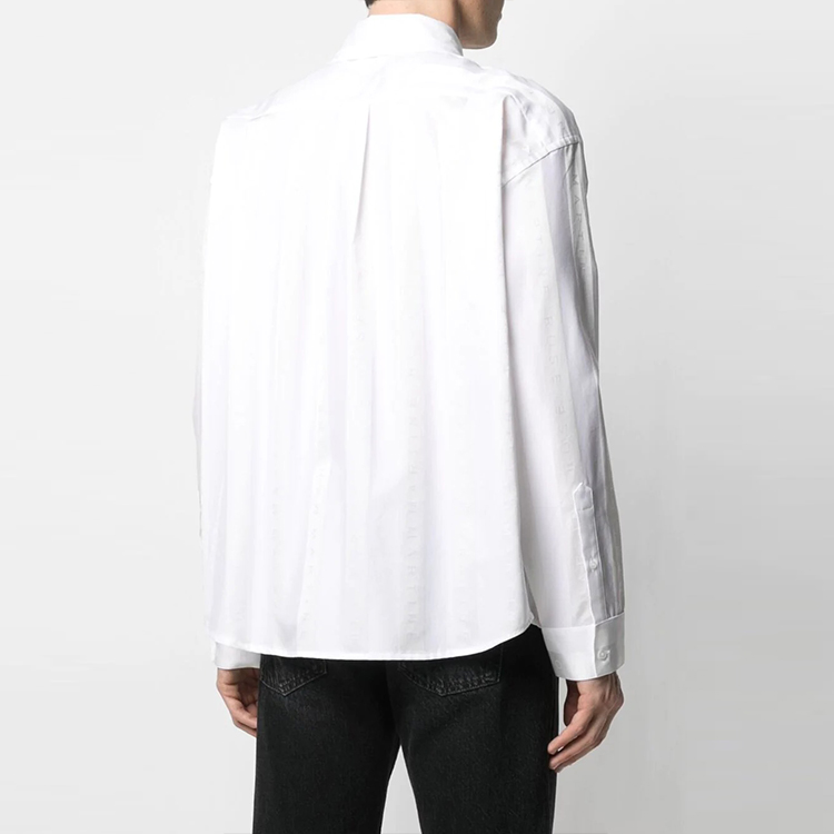 Рубашка Martine rose FW21 Logo (белая) — фото 4