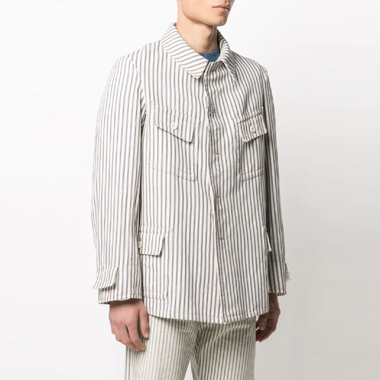 Мужская куртка Maison Margiela FW21 (белая) — фото 3