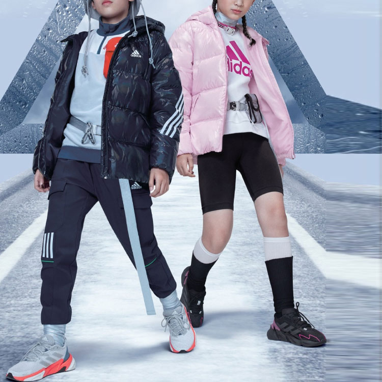 Куртка adidas Yk Metalic Down (розовая) — фото 3