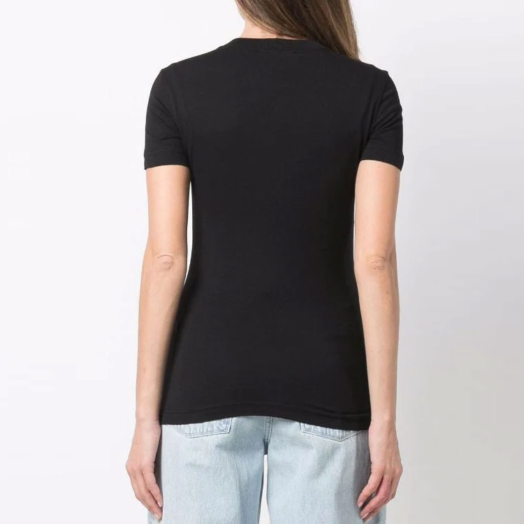 Женская футболка Versace Jeans Couture SS22 T-Shirt (черная) — фото 4