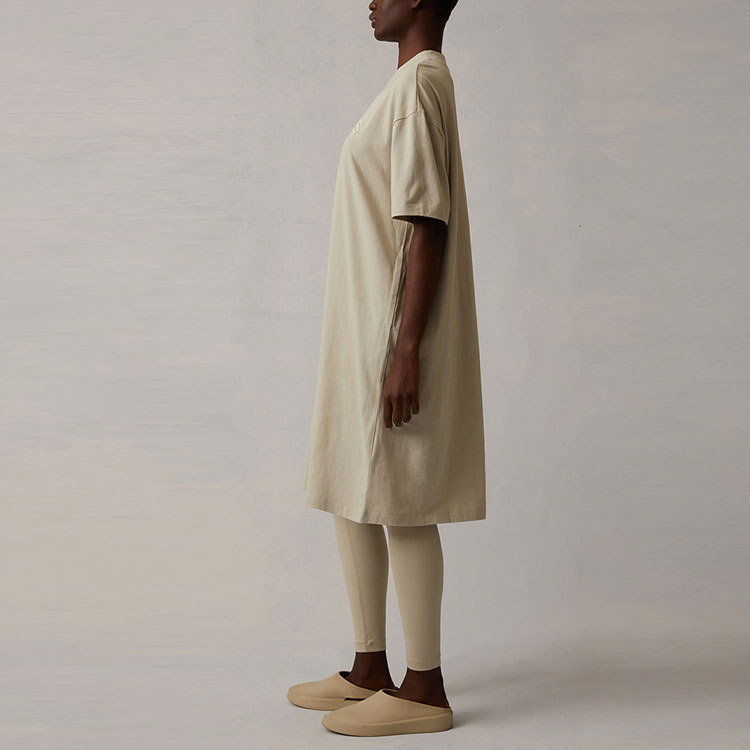 Женское платье Fear of God Essentials SS22 Women's T-shirt Dress (/ пшеничный) — фото 4