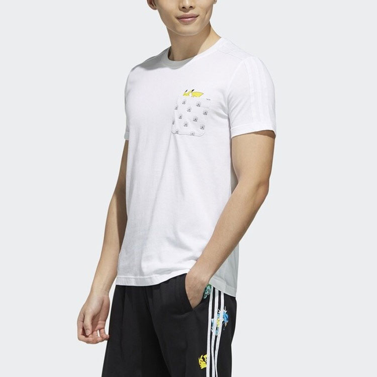Мужская футболка adidas neo Pikachu (белая) — фото 5