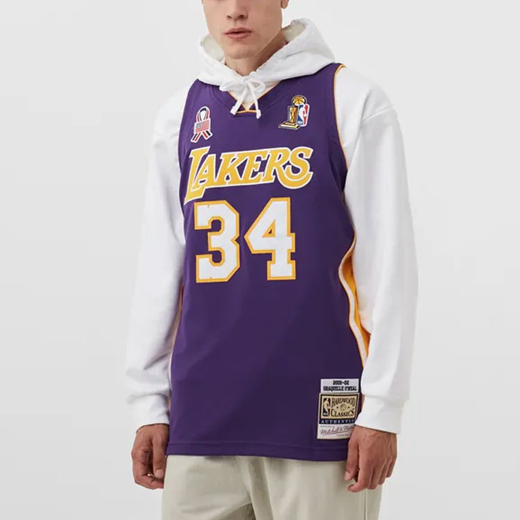 Mitchell Ness «NBA La Lakers 2001 Shaquille O’Neal» Swingman jersey