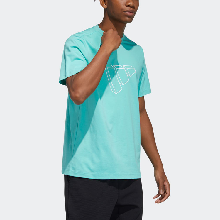 Мужская футболка adidas Fi Tee Sub Bos (кислотно-зеленая) — фото 4