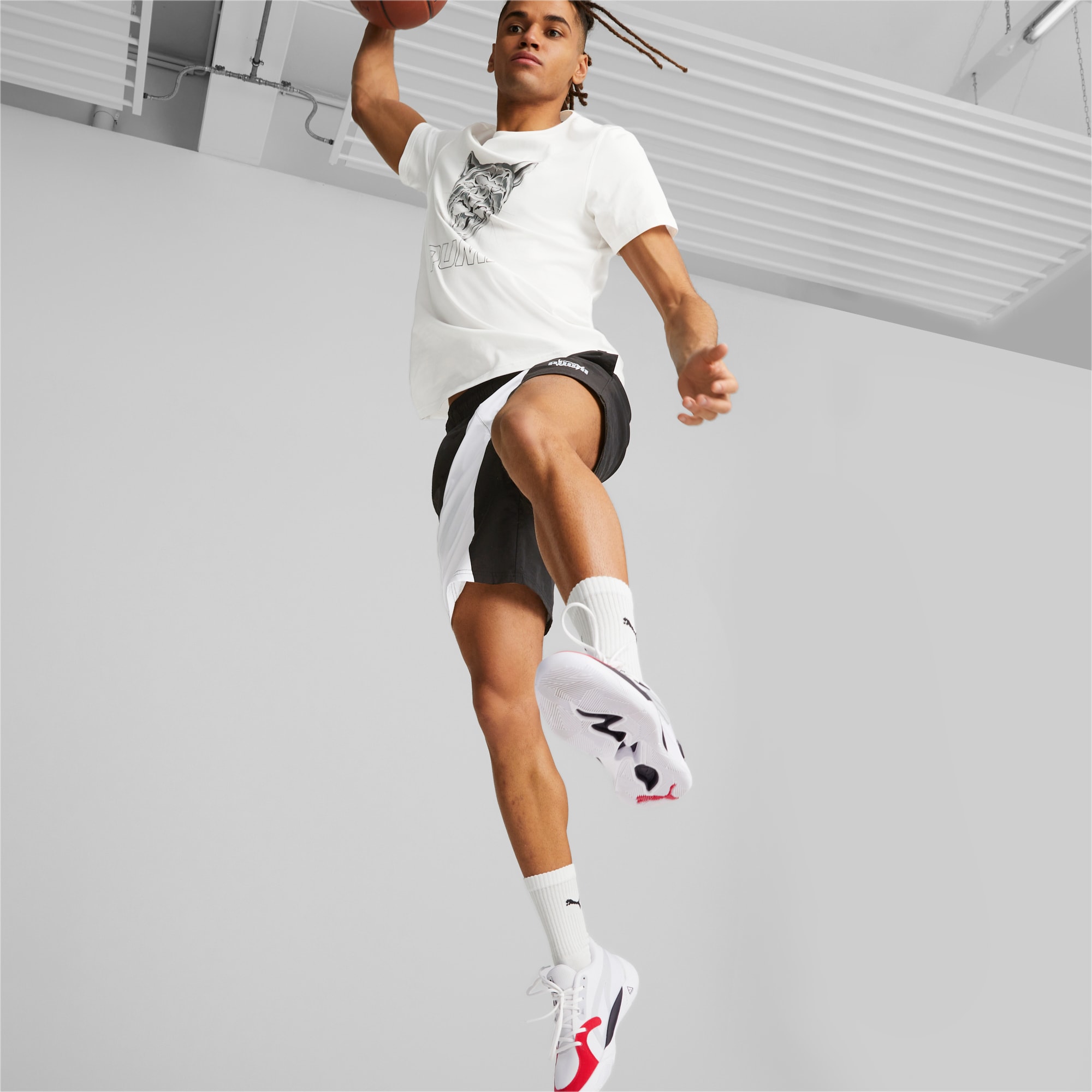 PUMA Basketball Shorts Men’s Black/White Moderate Other
