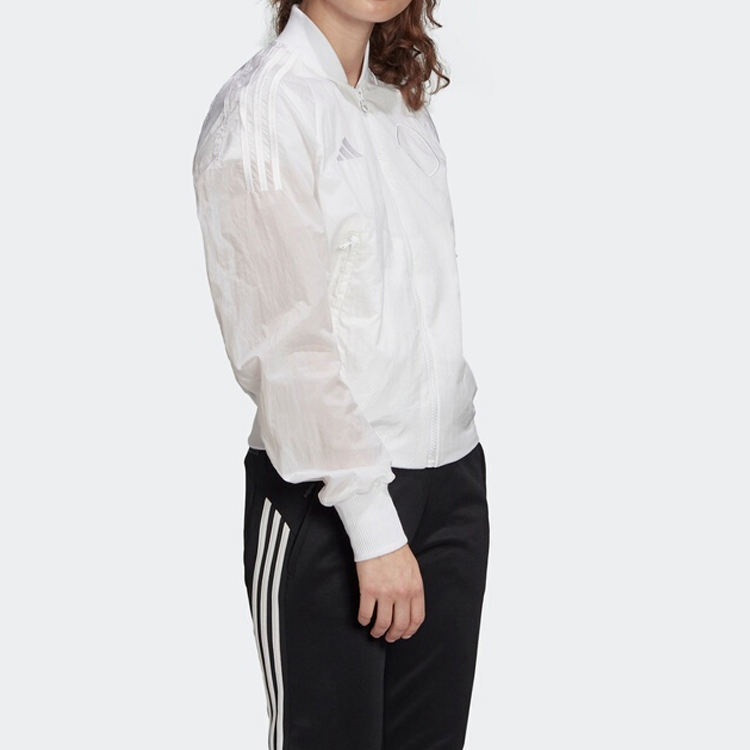 куртка adidas VRCT W Vrct Jk Woven (белая) — фото 5