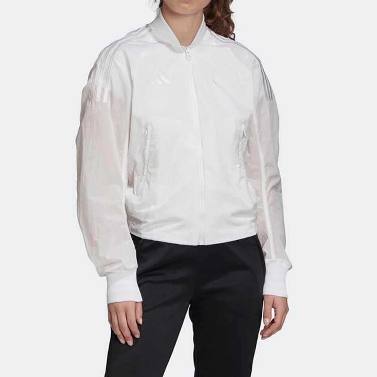 куртка adidas VRCT W Vrct Jk Woven (белая) — фото 3