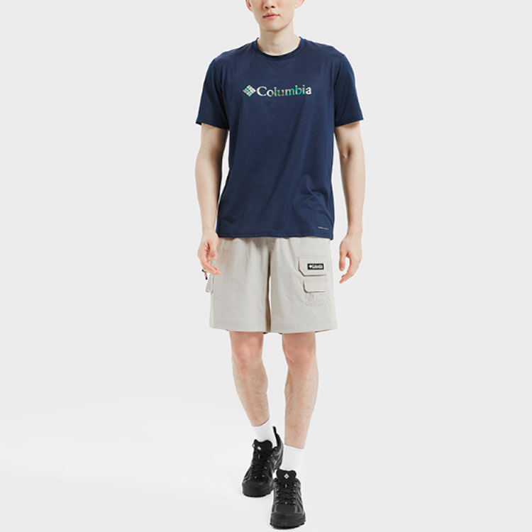 Columbia Quick Dry T Shirts Men’s Navy Blue