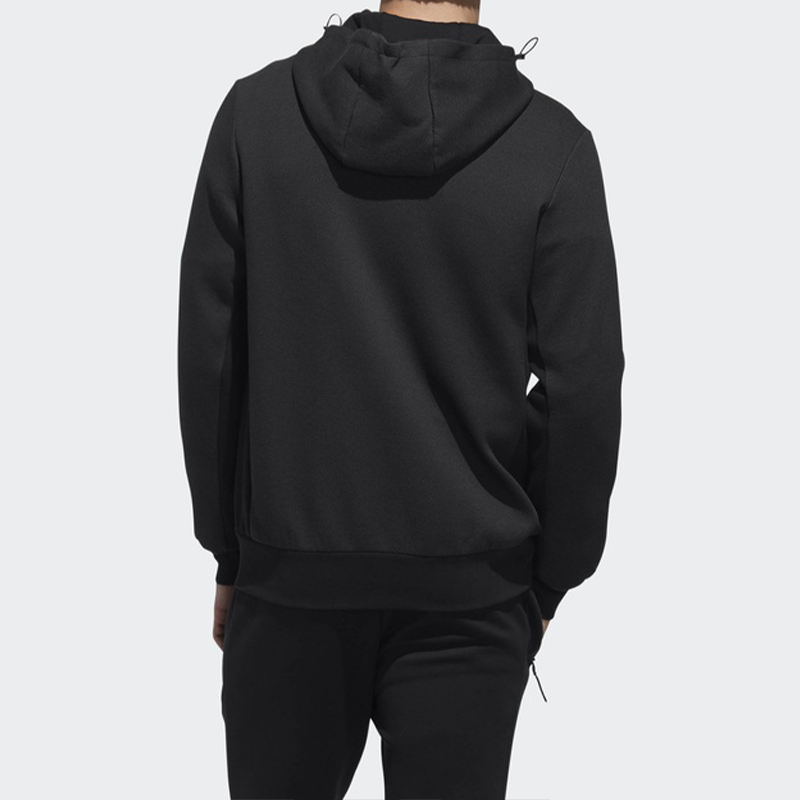 Мужское худи adidas Htt Double Knit (черное) — фото 4