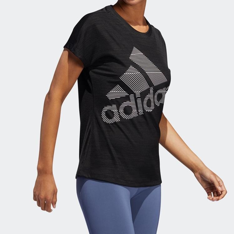Женская футболка adidas (черный) — фото 4