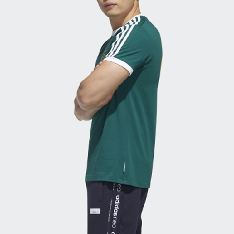 Мужская футболка adidas neo (зеленая) — фото 5