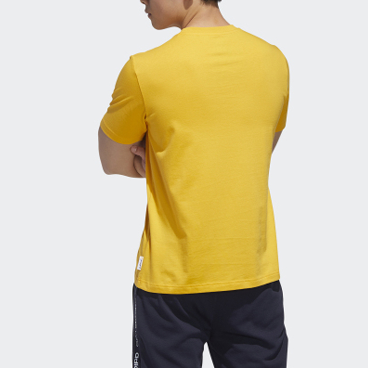 Футболка adidas neo (желтая) — фото 4