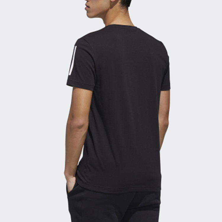 Мужская футболка adidas neo tee1 (черная) — фото 6