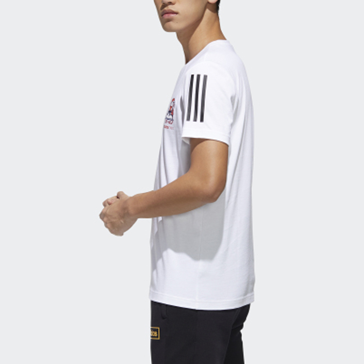 Мужская футболка adidas neo tee12020T (белый) — фото 6