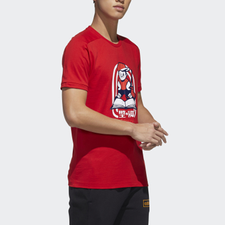 Мужская футболка adidas (красный) — фото 5