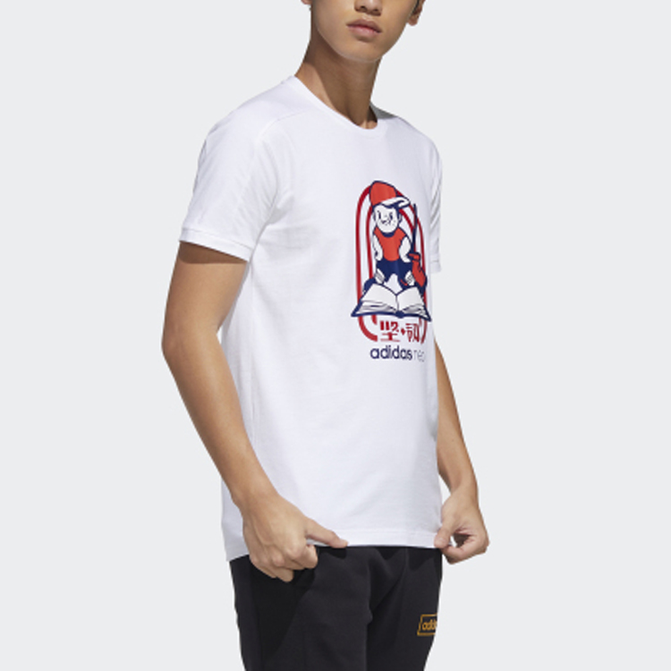 Мужская футболка adidas neo M Gk Tee4 T (белая) — фото 5