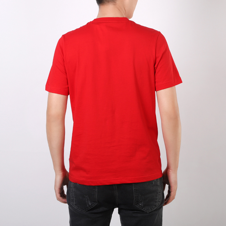 Мужская футболка adidas Neo Logo Tee (красная) — фото 3