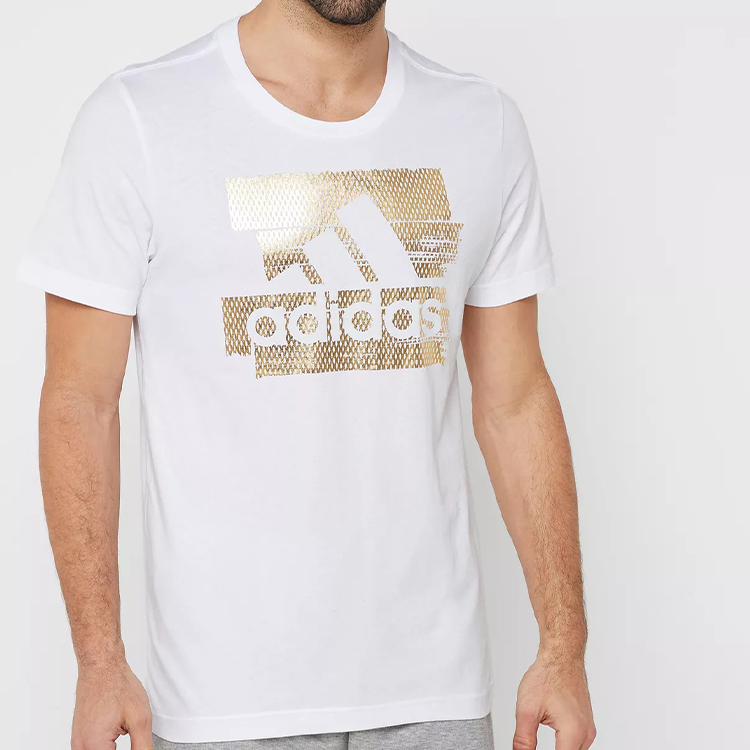 Мужская футболка adidas T (белая) — фото 3