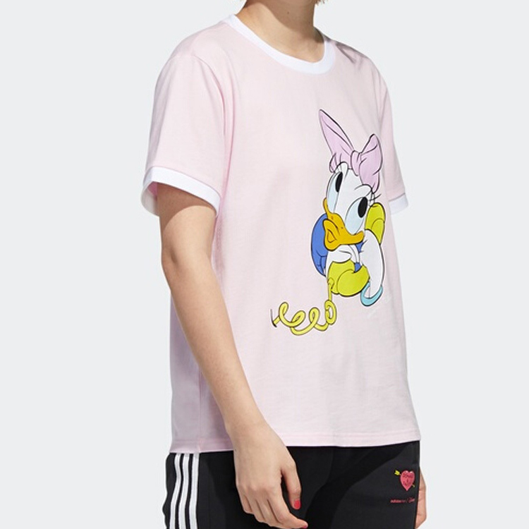 Женская футболка adidas (розовая) — фото 6