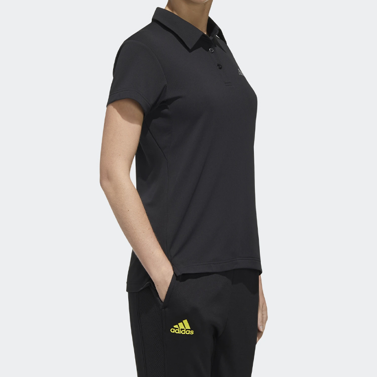 Женская футболка adidas Polo (черная) — фото 6