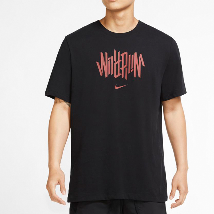 Nike Petal Sleeve Running T Shirt Men’s Black