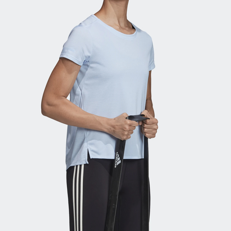 Женская футболка adidas (синяя) — фото 6
