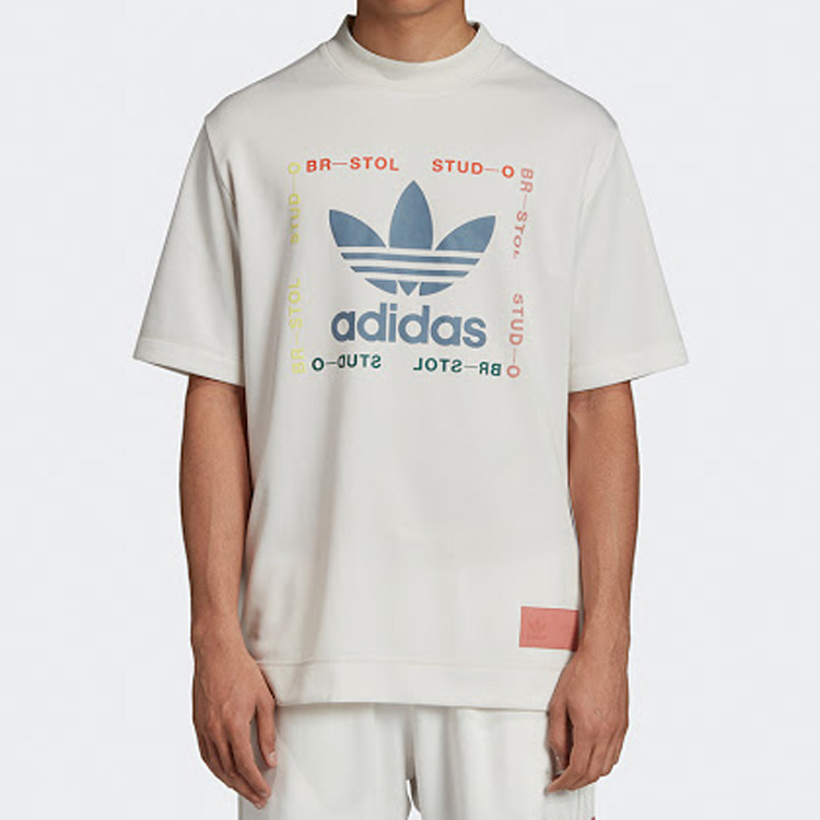 Мужская футболка adidas originals BRISTOL SHIRT (белая) — фото 4