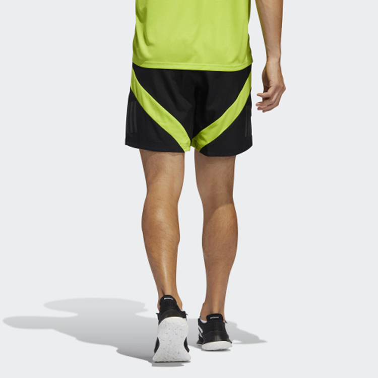 Мужские шорты adidas Own The Run Sho (черно-зеленые) — фото 5