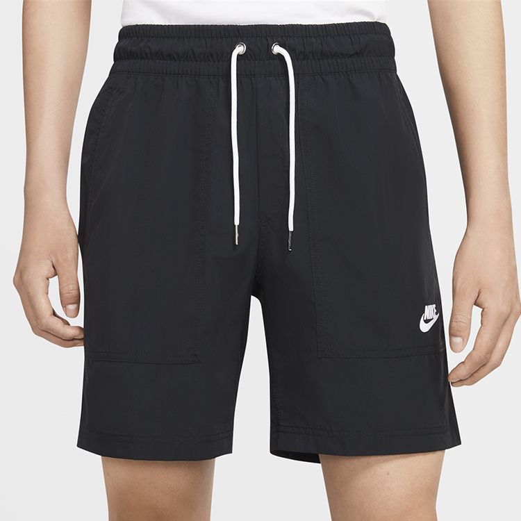 Мужские куртка Nike AS M Nsw Short Wvn (черные) — фото 4